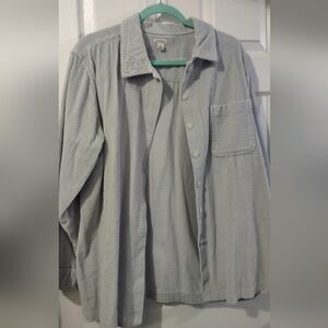 L.L. Bean Textured Gray Shirt